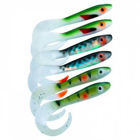 Svartzonker McRubber Tail 11cm Mix (6-pack) - UV