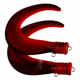 SvartZonker Big Tail (2-pack) - C31 Reverse Black/Fl.Red