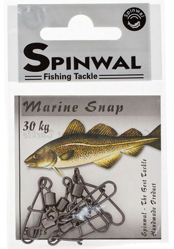 spinwal snap with swivel marine i gruppen Krok & Småplock / Beteslås / Hakbeteslås hos Sportfiskeprylar.se (spinwalsnap)