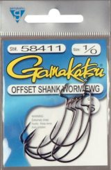 Gamakatsu Hook Worm Offset EWG NS 5-pack