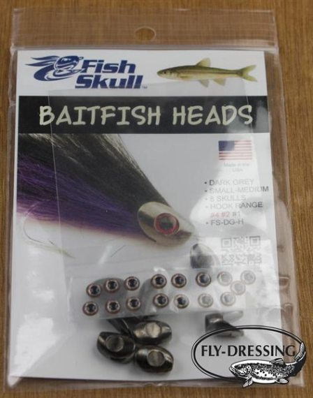Baitfish Head - Dark Grey - Small/Medium