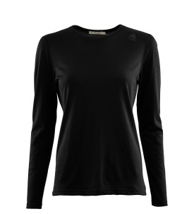 Aclima LightWool Undershirt Long Sleeve Jet Black M