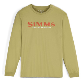 Simms Logo Shirt LS Tent Green