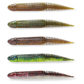 Savage Gear Ned Dragon Tail Slug 10cm, 5,5g (5-pack) - Clear Water Mix