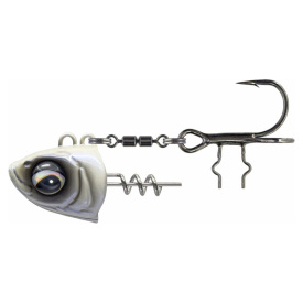 Savage Gear Monster Vertical Heads - 80g 1/0 Pearl White