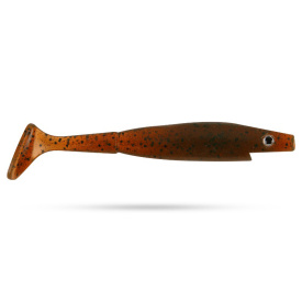 Piglet Shad, 12cm, 12g (4-pack) - Motoroil Pepper
