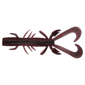 Daiwa Bait Junkie Risky Critter 7,6cm (6-pack) - Ghost Black Red Belly