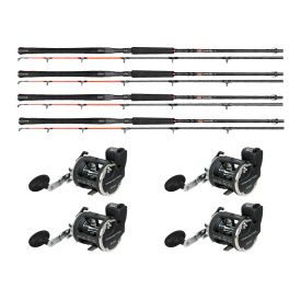 Daiwa Söder Custom Predator Trolling & Okuma Convector LC CV-20D Combo 4-Pack
