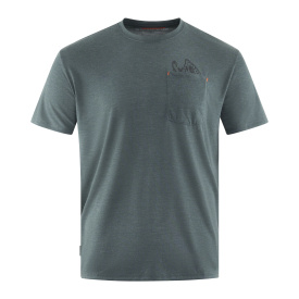 Grundéns Species Pocket Tee Deep Forest Heathe