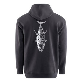Grundéns Eat Your Words DWR HD Hoodie Black Tuna Graphic