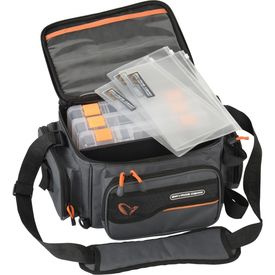 Savage Gear System Box Bag M 3 boxes & PP Bags (20x40x29cm)