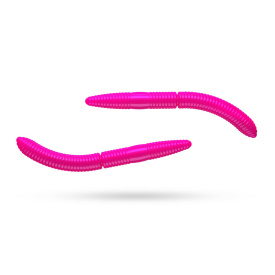 Libra Lures Fatty D'Worm Tournament 55 Cheese (12-pack) - Hot Pink