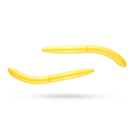 Libra Lures Fatty D'Worm Tournament 55 Krill (12-pack) - Yellow