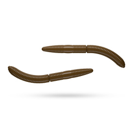 Libra Lures Fatty D'Worm Tournament 55 No Scent (12-pack) - Brown