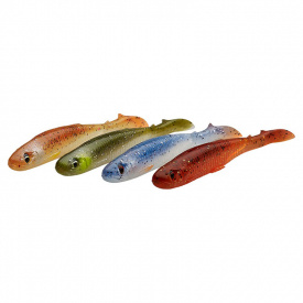 Savage Gear Slender Scoop Shad (4-pack) 9cm 4g - Clear Water Mix