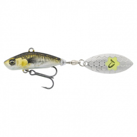 Savage Gear 3D Sticklebait Tailspin 8cm, 18g Sinking - Green Silver Ayu