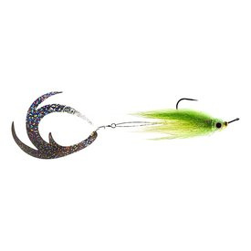 Vision Pike - Jig Dragontail Fl Yellow/Chartreuse fly #4/0