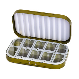 Aluminium box 10 compartments - Olive