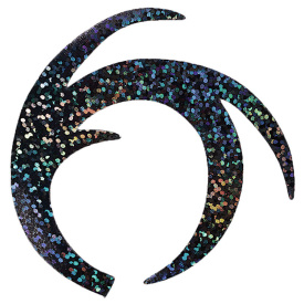 Dragon Tails L - Holographic Black
