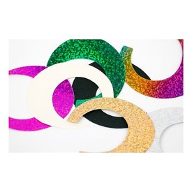 Wiggle Tails XS - Holographic Black 8-pack