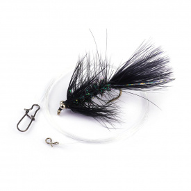 Darts Fluga med Tafs - Dog Nobbler #6 Black