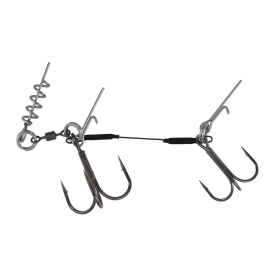 Mikado Stinger Jaws Double Evo Titanium - 25kg - Treble Hook 1/0 , 1