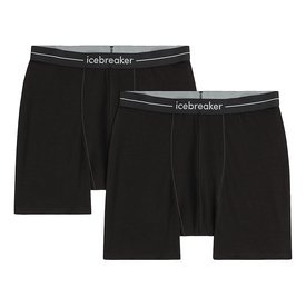 Icebreaker M's Merino 150 Anatomica Boxers 2 Pack Black - M