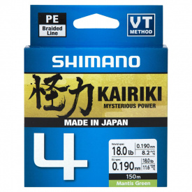 Shimano Kairiki 4, 150m Mantis Green - 0.215mm 16.7kg