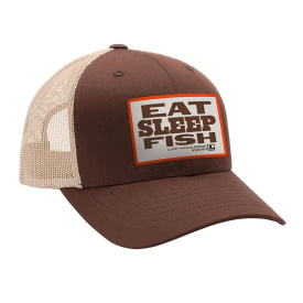 Loop Eat Sleep Fish Cap - Brown/Khaki
