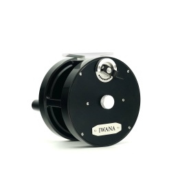 Iwana Retro 1:2 Multiplier Salmon Reel Black - 4''