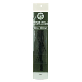 Metz Hackle Bugger Bunch 3pcs - Black