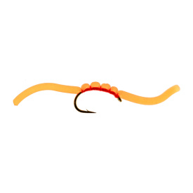 Umpqua Squirmy Wormie - Fluo Orange #12