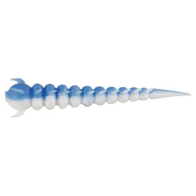 Westin Greedy Worm 5,5cm Garlic/Cheese (10-pack) - Baby Blue/White