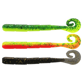 Westin Ned Worm Curltail 5cm 0,5g Floating - Dark Water Mix 23 6pcs