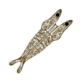 Pro Shrimp Shell Skeletor Brown On Clear Base - M