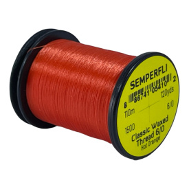 Semperfli Classic Waxed Thread 110m 12/0 - Hot Orange