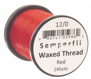 Semperfli Waxed Thread 12/0 - Red