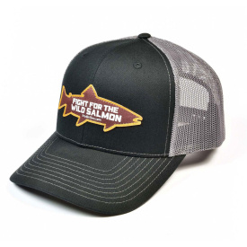 Frödin 'Wild Salmon' Trucker Hat – Black/Grey