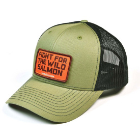 Frödin 'Wild Salmon' Trucker Hat – Loden/Black