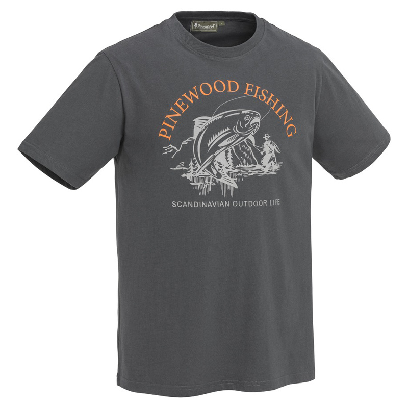 Pinewood Fish T-Shirt D.Anthracite