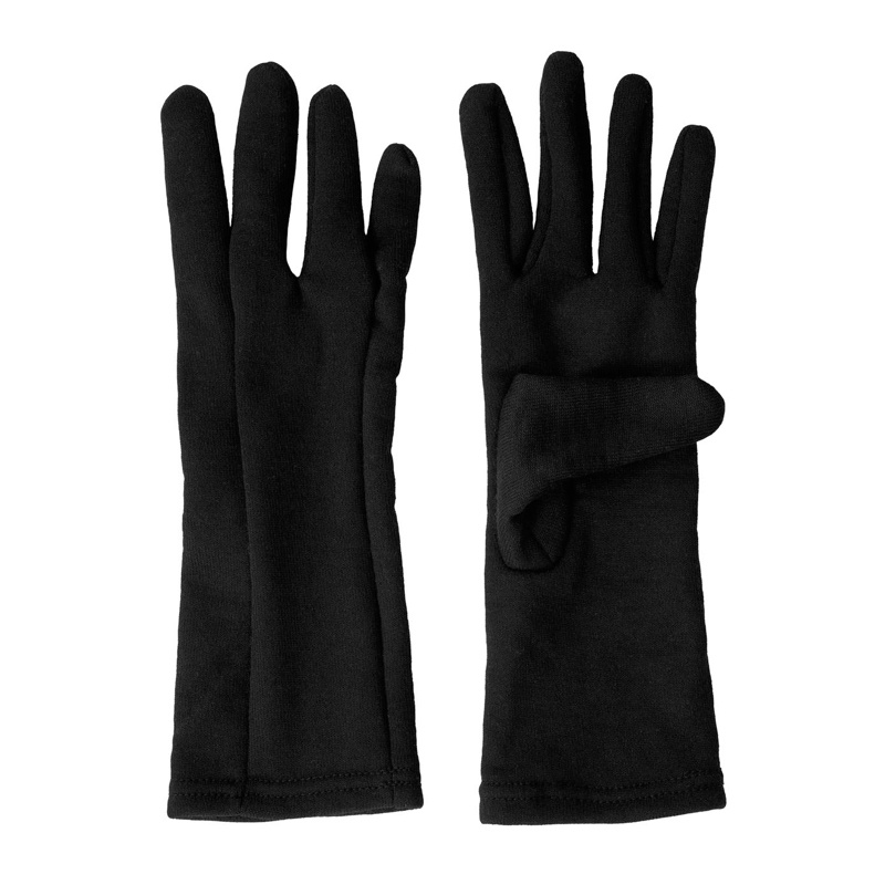 Aclima HotWool Heavy Liner Gloves Unisex, Jet Black