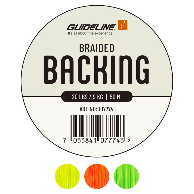 Guideline Braided Backing 20 lbs 50m Fl. Yellow