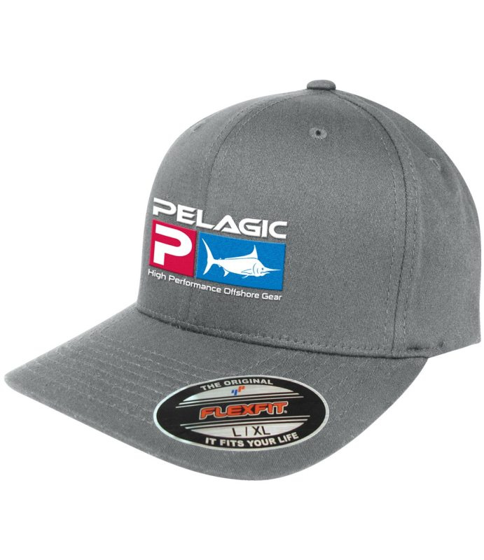 Pelagic Flexfit Deluxe Hat Grey
