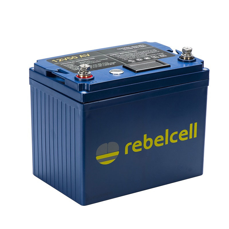 Rebelcell 12V50 AV l-ion Batteri (632 Wh) Med Laddare 12.6V10A Li-ion