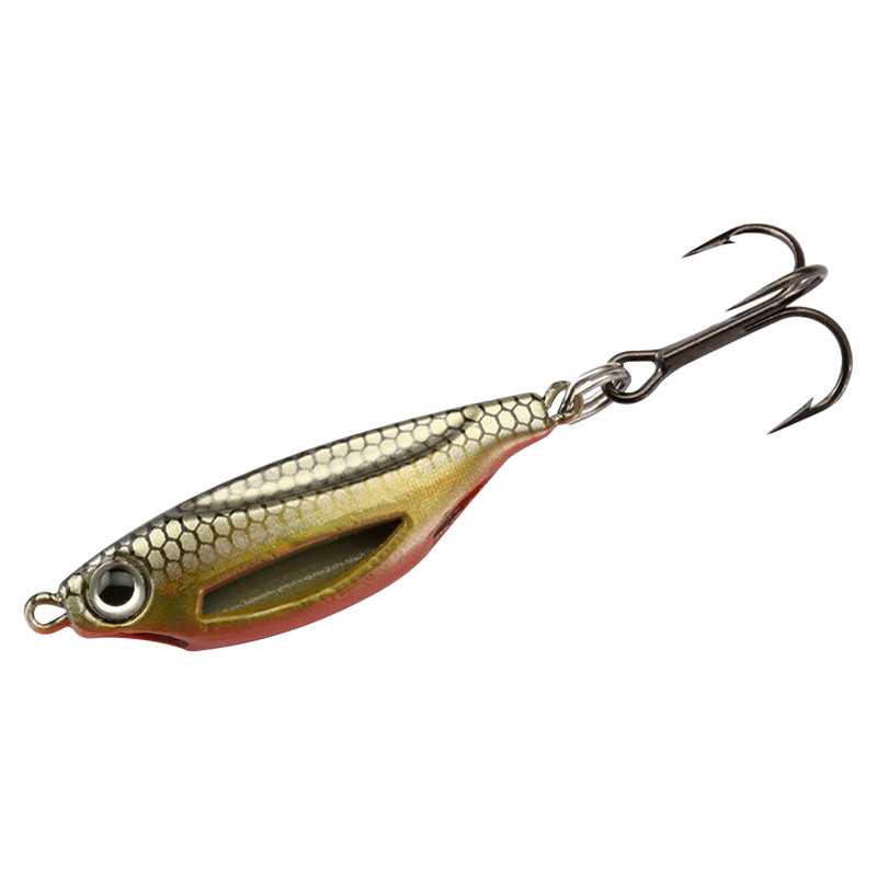 13 Fishing Flash Bang Jigging Rattle Spoon 3,8cm 10,6g - Golden Shiner