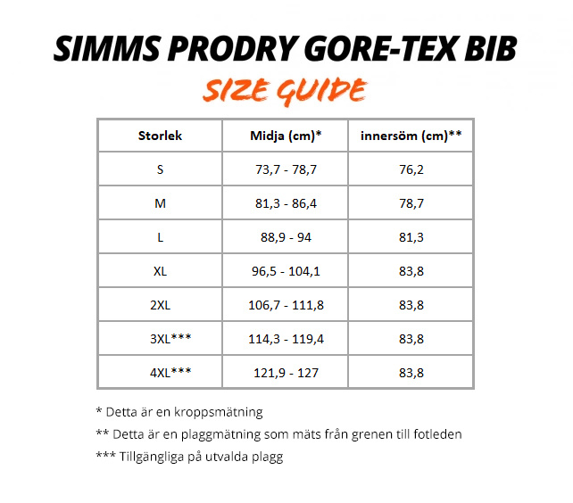 Simms ProDry Gore-Tex Bib Black