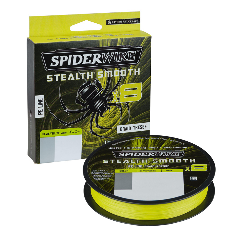Spiderwire Stealth Smooth Braid 8 Hi-Vis Yellow