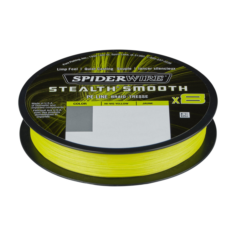 Spiderwire Stealth Smooth Braid 8 Hi-Vis Yellow