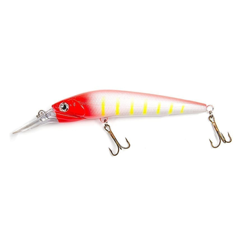 Fladen Eco Deep Diving 14cm, 45g - Highvis Red/White/Yellow