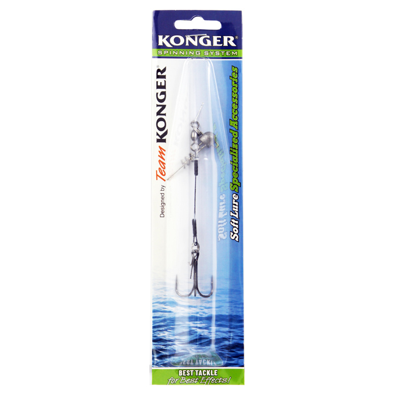 Konger Swimbait System Single Stinger 1/0, 9cm Weighted